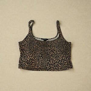 Forever 21 Leopard Print Crop Top